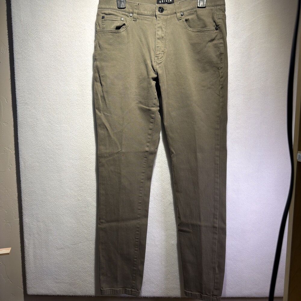 Origin USA Men's Delta Flex Jeans Pants 32X32 Olive Color